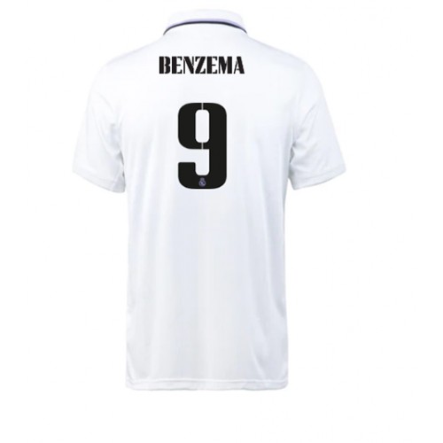 Fotbalové Dres Real Madrid Karim Benzema #9 Domácí 2022-23 Krátký Rukáv